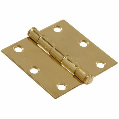 HILLMAN 3 SOLID BRASS SQ HINGE 851255